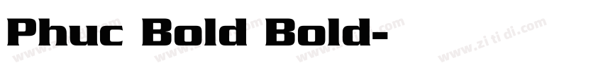 Phuc Bold Bold字体转换